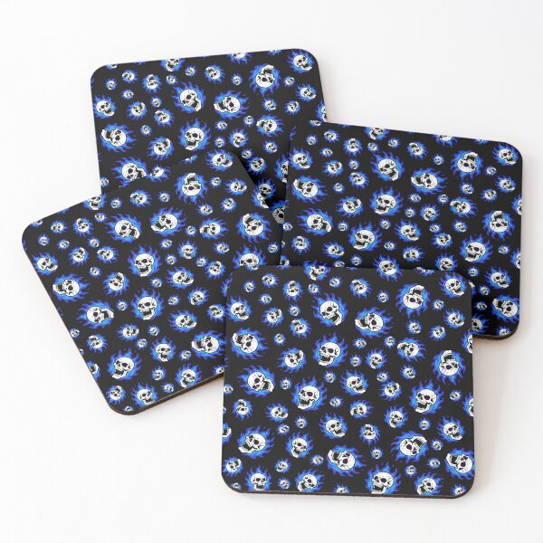 Item preview, Chaotic Skulls and Fire Pattern (Blue) designed and sold by BeJolley.