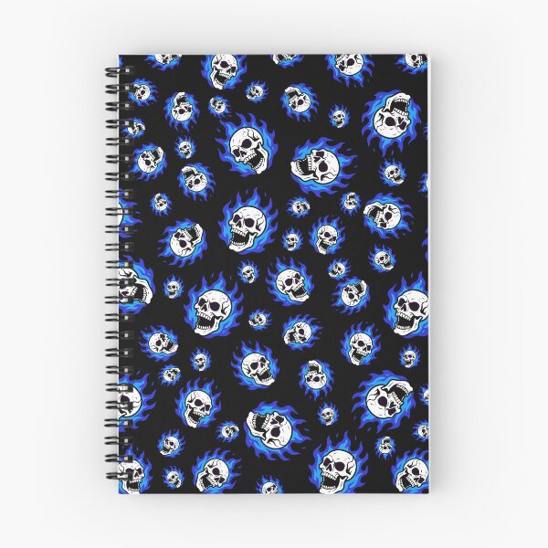 Item preview, Chaotic Skulls and Fire Pattern (Blue) designed and sold by BeJolley.