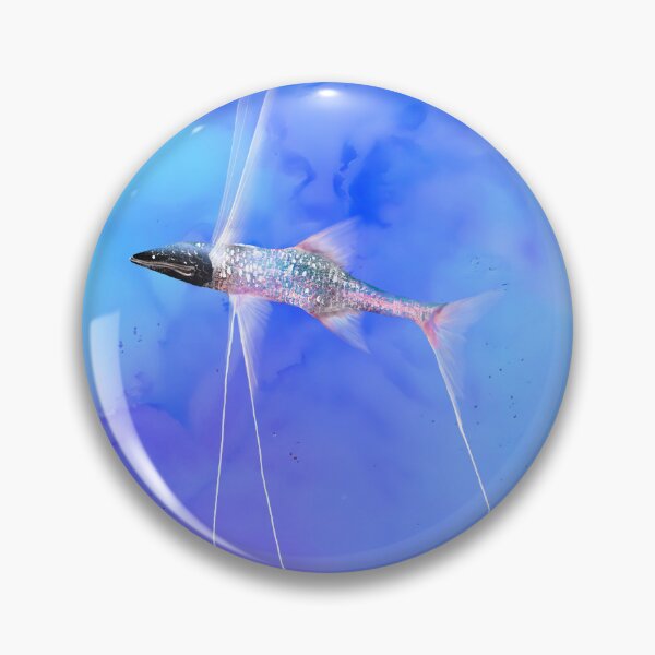 Item preview, Threadfin Whalefish in Dreamy Ocean Colors | Deep Sea Liquid Art designed and sold by Kyotsube.