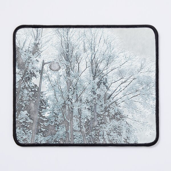 Item preview, Winter Light – Lamp Post in Snowy Park designed and sold by RiveraSnapShots.