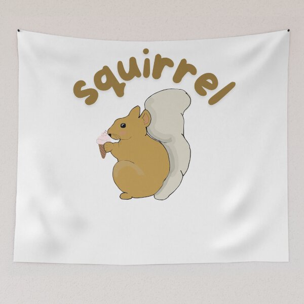 Item preview, Squirrel eating ice cream cone designed and sold by TaraPen.