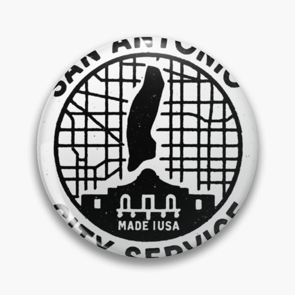 Item preview, San Antonio Manhole Cover. Urban Stamp with Historic Alamo Vibe designed and sold by Urban designs by PiMediaDen.
