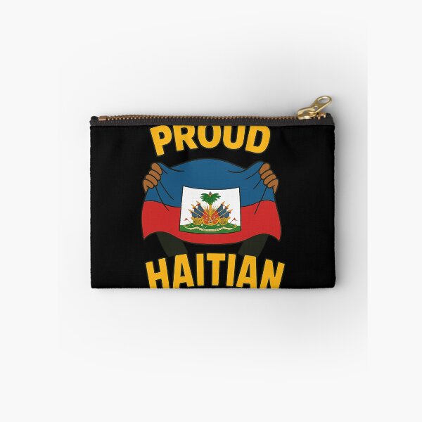 Item preview, Proud Haitian Flag Design Haitian Heritage Caribbean Roots T-Shirt designed and sold by DrawHandArt.