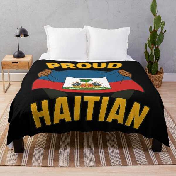 Item preview, Proud Haitian Flag Design Haitian Heritage Caribbean Roots T-Shirt designed and sold by DrawHandArt.