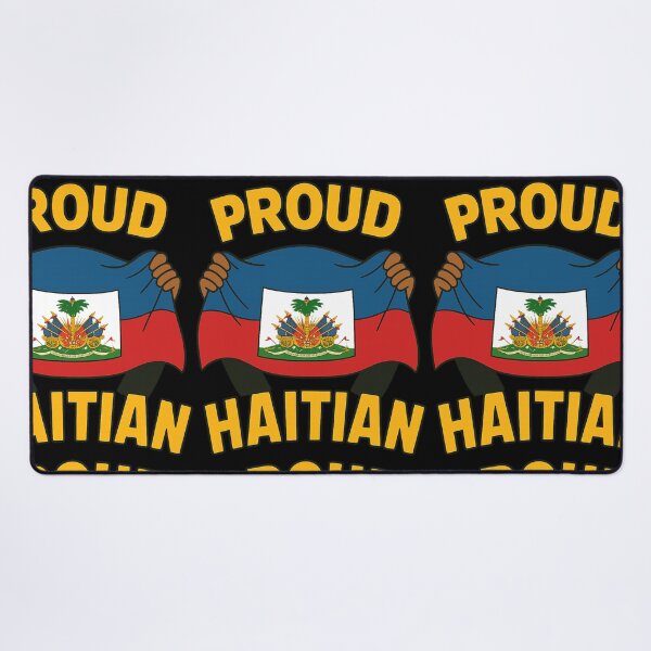 Item preview, Proud Haitian Flag Design Haitian Heritage Caribbean Roots T-Shirt designed and sold by DrawHandArt.