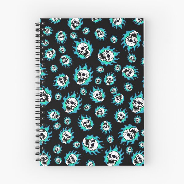 Item preview, Chaotic Skulls and Fire Pattern (Turquoise) designed and sold by BeJolley.