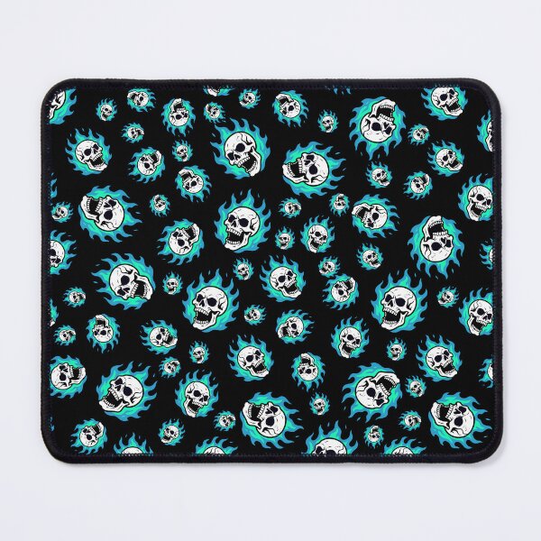Item preview, Chaotic Skulls and Fire Pattern (Turquoise) designed and sold by BeJolley.