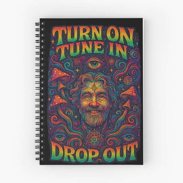 Item preview, Turn On Tune In Drop Out – Premium Psychedelic Timothy Leary Cosmic T-Shirt Design designed and sold by getpressedshirt.