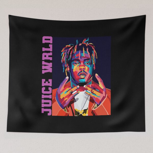 Item preview, Juice Wrld Colorful Abstract Musician Portrait designed and sold by dragonmaid269.