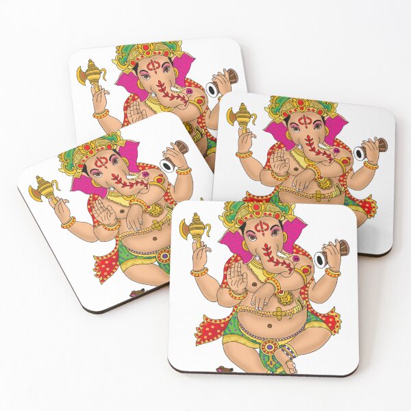 Item preview, Dancing Lord Ganesha Digital Painting | Hindu Devotional Wall Art | Auspicious Ganpati Artwork designed and sold by Harshit_Digital_Arts.