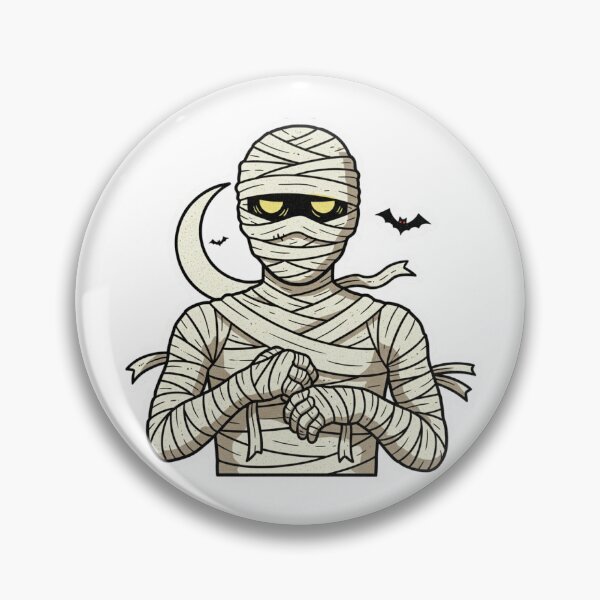 Artikelvorschau, Retro Mumie entworfen und verkauft von Homelesssquid's Stickers & More.