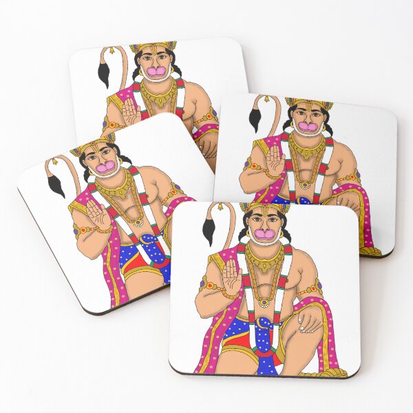 Item preview,  Lord Hanuman in Virasan | Hindu God Hanuman Art | Divine Spiritual Artwork designed and sold by Harshit_Digital_Arts.
