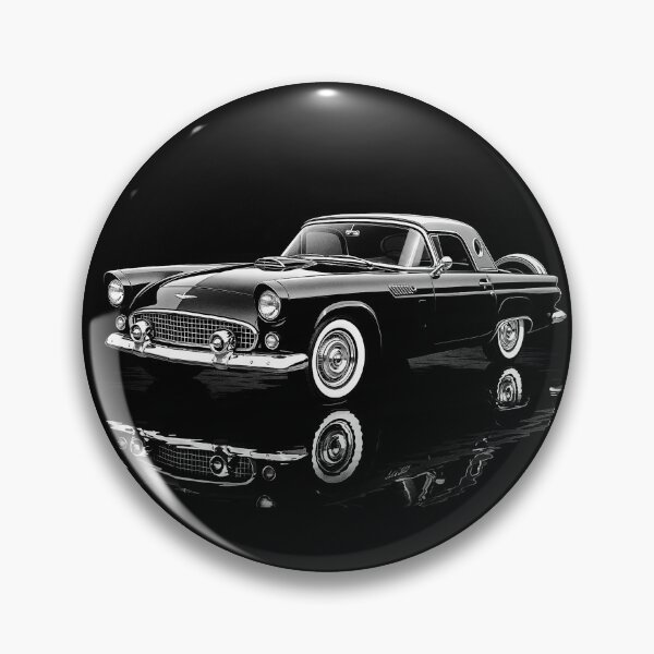 Item preview, 1956 Ford Thunderbird Classic Car Art – Retro Iconic Auto Illustration designed and sold by Stinky Lincy's Apparel Company.