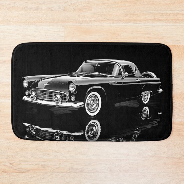 Item preview, 1956 Ford Thunderbird Classic Car Art – Retro Iconic Auto Illustration designed and sold by Stinky Lincy's Apparel Company.