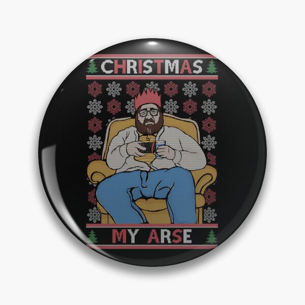 Item preview, Merry Christmas My Arse - Funny Grumpy British Comedy Christmas Jumper designed and sold by EldaMurazik.