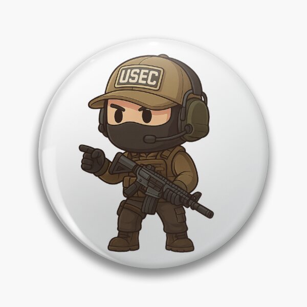 Item preview, Escape From Tarkov Chibi USEC PMC Cartoon Character designed and sold by ContTraders.