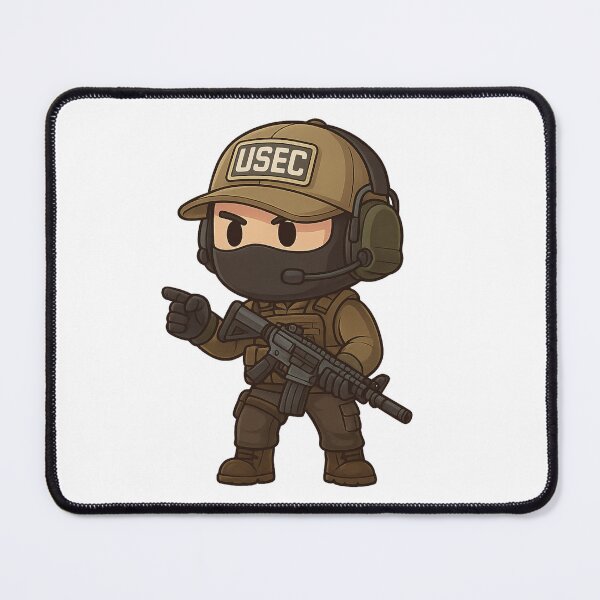 Item preview, Escape From Tarkov Chibi USEC PMC Cartoon Character designed and sold by ContTraders.