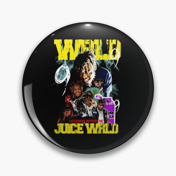 Artikelvorschau, Juice Wrld Hip Hop Collage Portrait mit Neonfarben entworfen und verkauft von dragonmaid269.
