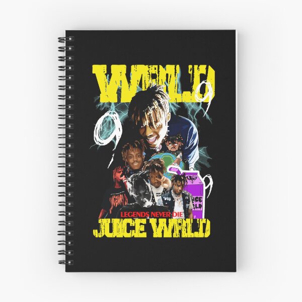 Artikelvorschau, Juice Wrld Hip Hop Collage Portrait mit Neonfarben entworfen und verkauft von dragonmaid269.