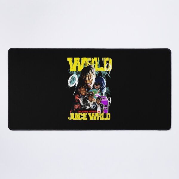 Artikelvorschau, Juice Wrld Hip Hop Collage Portrait mit Neonfarben entworfen und verkauft von dragonmaid269.