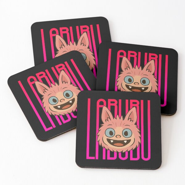 Artikelvorschau, Labubu Süßes Monstergesicht mit Neon-Typografie entworfen und verkauft von Slimeee199.