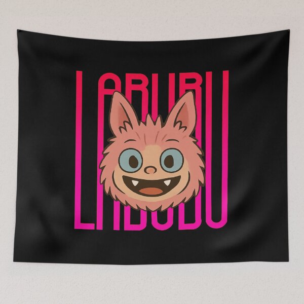 Item preview, Labubu Cute Monster Face with Neon Typography designed and sold by Slimeee199.