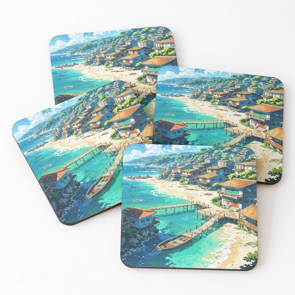 Item preview, Seaside Village Escape designed and sold by smartk3512.