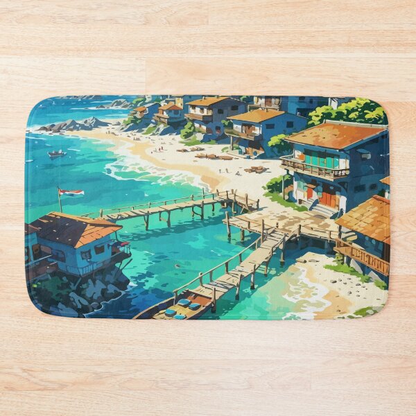 Item preview, Seaside Village Escape designed and sold by smartk3512.