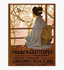 Weinleseplakat - Madama-Schmetterling Fotodruck