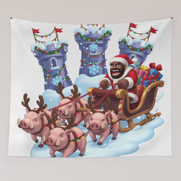 Item preview, Hog Rider Christmas Sleigh designed and sold by Drip stamp.