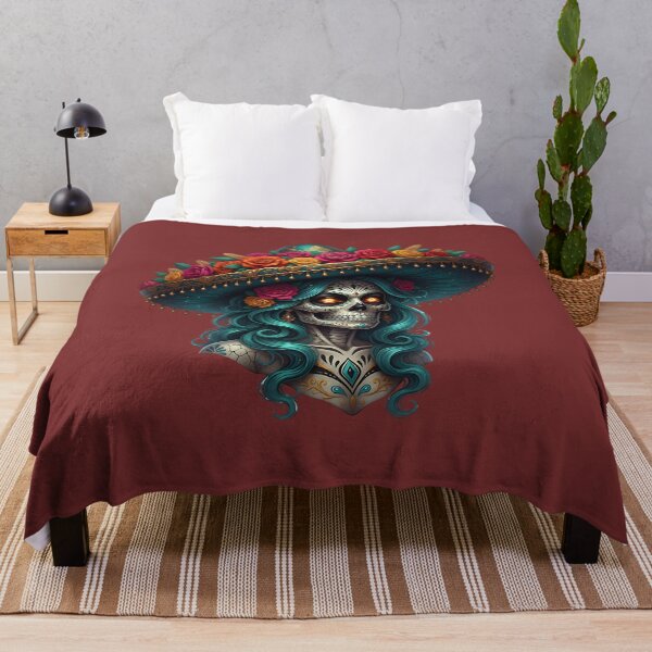 Item preview, Camiseta con calavera de azúcar del Día de Muertos | Diseño colorido de calavera designed and sold by LunaSpellStudio.