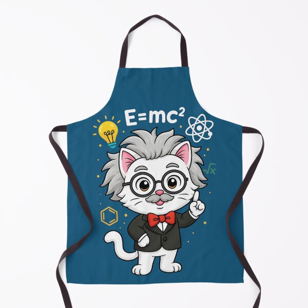 Item preview, Cartoon scientist cat with magic blackboard designed and sold by Idelab-11.