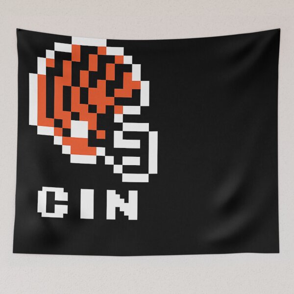 Item preview, Cincinnati Bengals (Tecmo Super Bowl Football Helmet) designed and sold by JaakkoPietikain.