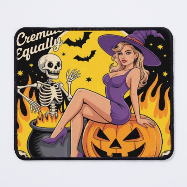 Item preview, Spooky Witch All Men Are Cremated Equal Feminist Halloween designed and sold by GarinaguHN.