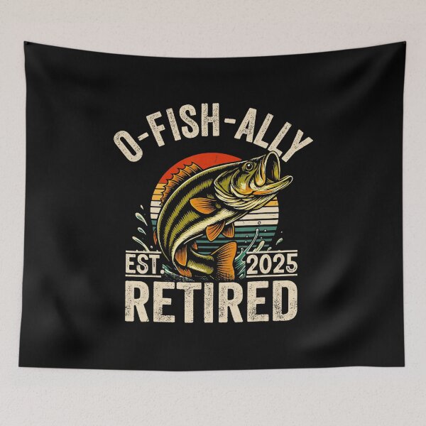 Item preview, Ofishally Retired 2025 Fisherman Funny Retirement Men  designed and sold by sparks269.