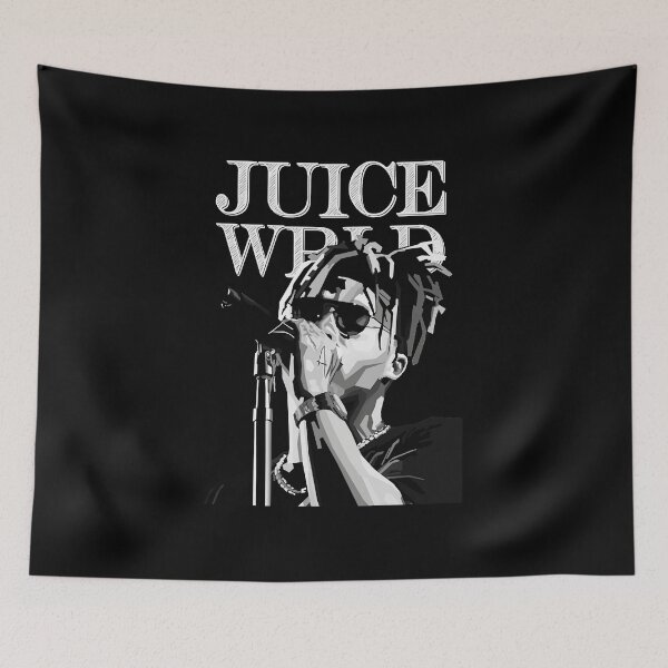 Item preview, Juice Wrld Monochrome Singer with Microphone Live Vibes designed and sold by dragonmaid269.