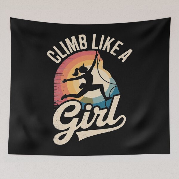 Item preview, Cute Climb Like A Girl Cool Free Climbing Lovers designed and sold by Vastingan.
