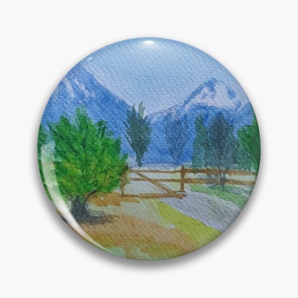 Item preview, Watercolour Mountain Landscape designed and sold by Momo9090.