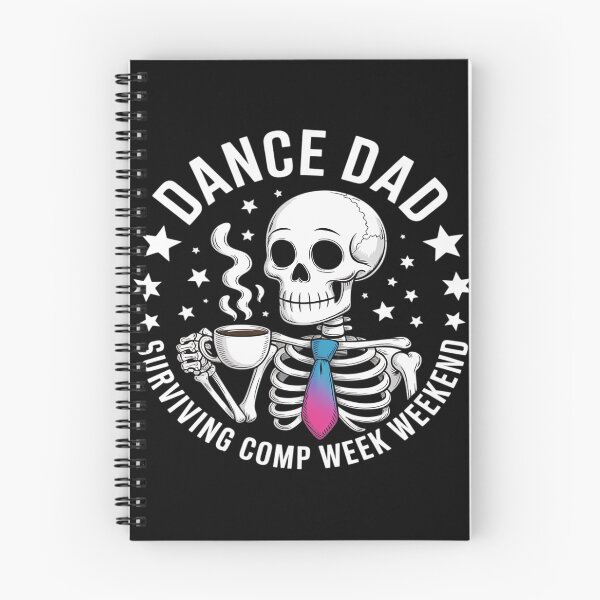 Item preview, Dance Dads Surviving Comp Weekend Skeleton Coffee Dancer designed and sold by Idarmotar.