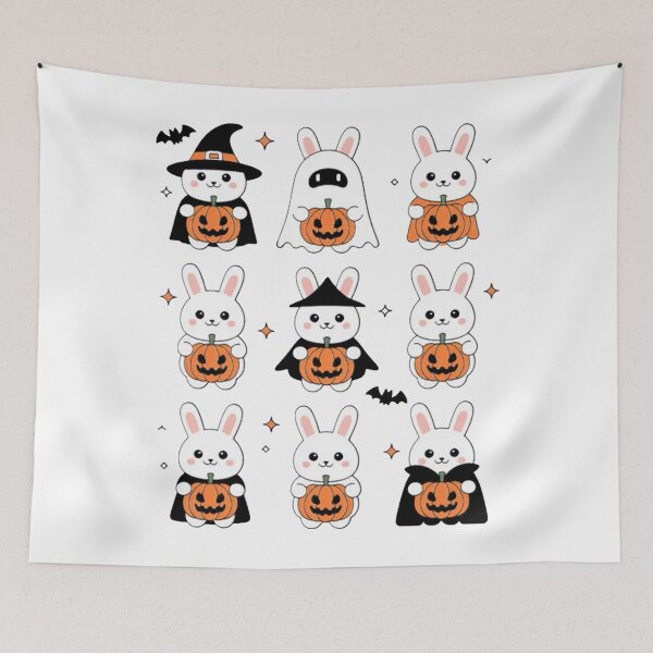 Item preview, Cute Fall Bunny Ghost Costume Rabbit Lover Halloween designed and sold by Vastingan.