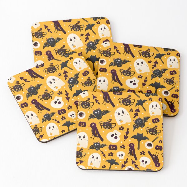 Item preview, Cute Halloween Ghosts and Pumpkins Pattern Kids T-Shirt – Fun Spooky Cartoon Design designed and sold by FestivityFinds.