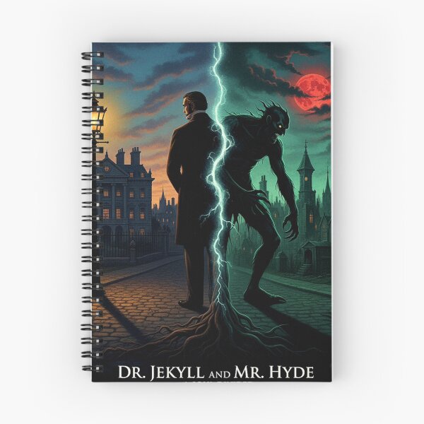 Item preview, A Soul Divided – Reimagined Dr. Jekyll & Mr. Hyde Gothic Horror Poster designed and sold by Art's Diner.