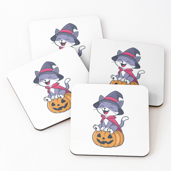 Item preview, Adorable Witch Cat Sitting on Pumpkin designed and sold by Indraokta22.