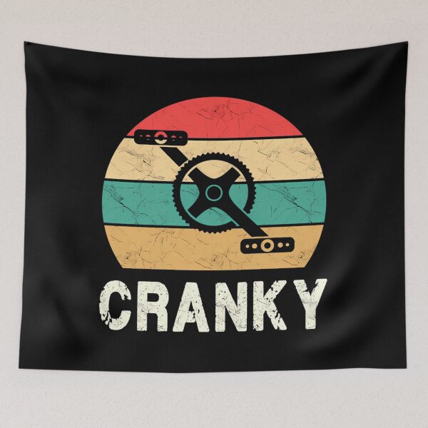 Item preview, Cranky - Funny Cyclist Retro Distressed Look designed and sold by JamirHauck.