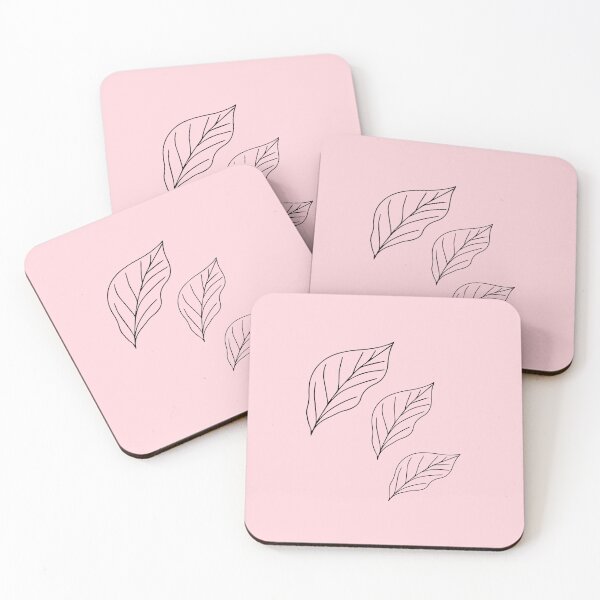 Item preview, Leaf Cluster Flow iPhone Case – Modern Minimalist Nature Design (Pastel Pink) designed and sold by TulipVibes.