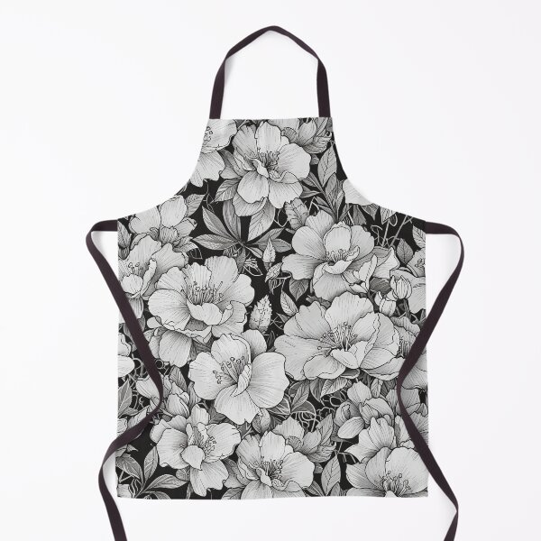Item preview, Elegant Black And White Floral Pattern designed and sold by CoolPixels.