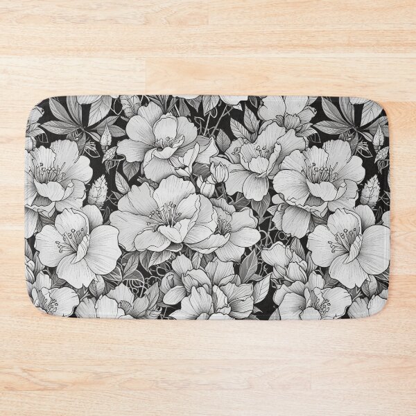 Item preview, Elegant Black And White Floral Pattern designed and sold by CoolPixels.