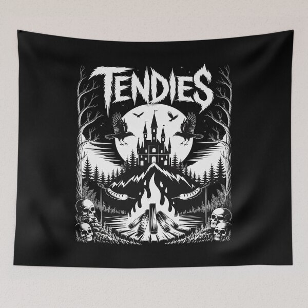 Item preview, Death Metal Music Chicken Tendies Meme Goth Black Aesthetic designed and sold by Jadiantukora.