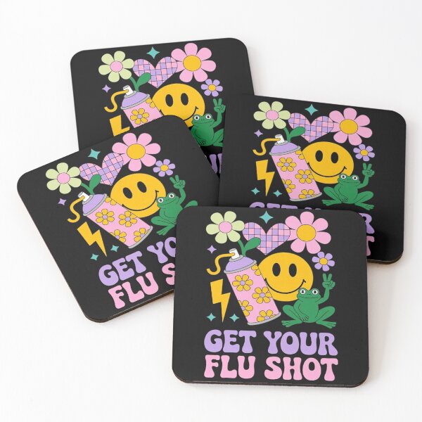Item preview, Cute Frog Peace Get Your Flu Shot Vaccine Medical  designed and sold by Vastingan.