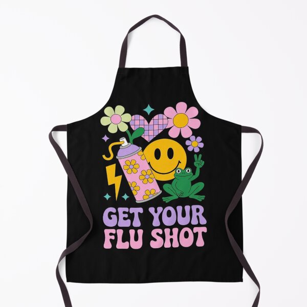 Item preview, Cute Frog Peace Get Your Flu Shot Vaccine Medical designed and sold by Vastingan.